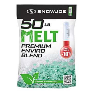 Snow Joe Ice & Snow Melt for Driveway, Concrete & Sidewalk, Melt-2-Go, 50-Pound Bag, Boxed