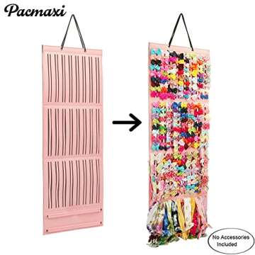 Baby Girl Hair Bows Holder, Hair Clips Storage Hanger For Ribbons, Hair Bows Organizer, Baby Hair Cl...