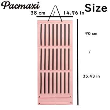 Baby Girl Hair Bows Holder, Hair Clips Storage Hanger For Ribbons, Hair Bows Organizer, Baby Hair Clip Storage Display Sturdy Stand (Large, Pink)