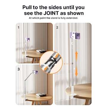 JSAUX Phone Holder for iPhone 16 15 14 Desk and Bed