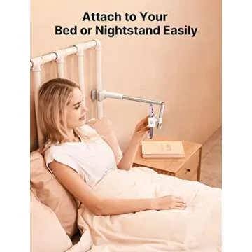 JSAUX Phone Holder for iPhone 16 15 14 Desk and Bed