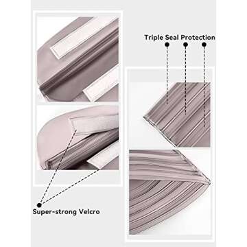 HEETA Waterproof Fanny Pack, Waterproof Pouch Dry Bag 2/3/4 Pack for Phone, Adjustable Waist Strap and Screen Touch Sensitive for Swimming Kayaking Boating Beach Fishing Diving Surfing Accessories