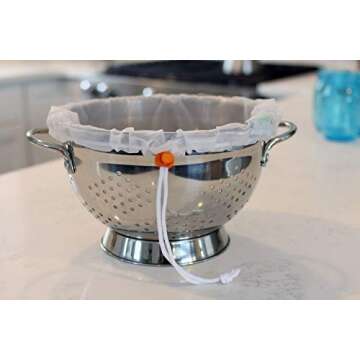 Kleynhuis Greek Yogurt Strainer Pouch, Ultra-Fine 100 Micron Nylon (16"X9")