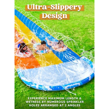 JOYIN 22.5ft Triple Water Slide for Backyard Fun