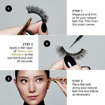 Velour Strong Eyelash Glue – Vegan Lash Adhesive with Brush Applicator