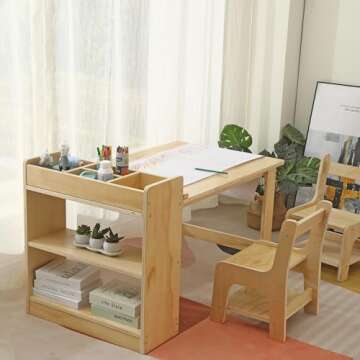 Saihony Kids Art Table and Chair Set for Endless Creativity