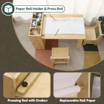 Saihony Kids Art Table Set for Creative Learning