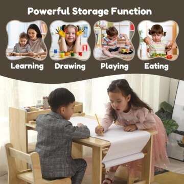 Saihony Kids Art Table Set for Creative Learning
