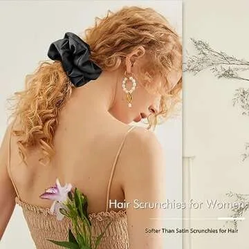 Luxurious 4PCS Large Silk Scrunchies for All Occasions