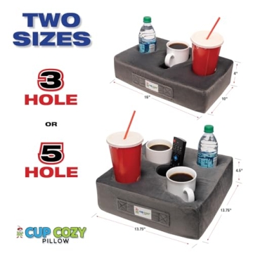 Cup Cozy Pillow - Ultimate Spill-Resistant Cup Holder,