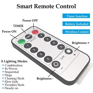 Twinkle Star 200 LED Fairy String Lights with Remote