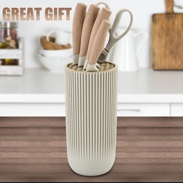 6-Piece Khaki Chef Knife Set - Professional Quality