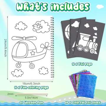 No Mess Creative Foil Art Kits for Kids Ages 4-9