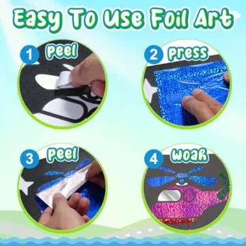No Mess Creative Foil Art Kits for Kids Ages 4-9