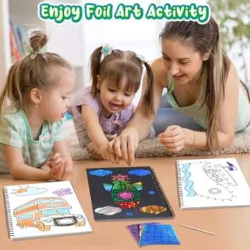 No Mess Creative Foil Art Kits for Kids Ages 4-9