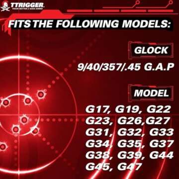 Dry Fire Training Magazine for Glock 9mm,357,22,40,45 - Enhance Shooting Skills