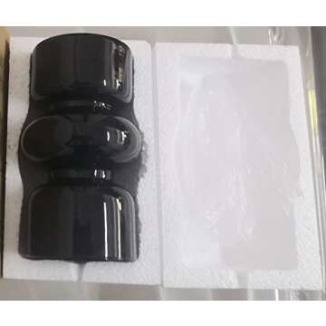 Black Vases for Decor,7 Inch Hydroponic Flower Vases Unique Glass Cylinder Vases for Centerpieces,Glass Vase Table Living Room Bathroom Bedroom Study Decorated with Vases(Black)