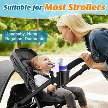 Guiseapue Stroller Cup Holder with Phone Holder Now Available