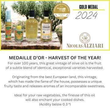 Nicolas Alziari Extra Virgin Olive Oil - 16.9 Fl.oz Premium Oil