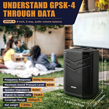GPSK-4 PA System with Wireless Microphones and Bluetooth