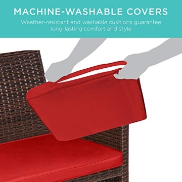 Best Choice 4-Piece Outdoor Wicker Patio Set