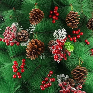 25 Natural Pine Cones for Christmas Tree Decor and Crafts