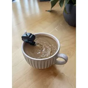 The MugBoat - Wind Up Motor Coffee Mug Mixer Fishing Boating Lover Gag Gift Fathers Day Present