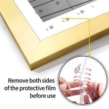 LaVie Home 20 x 27 Picture Frame - Elegant Gold Poster Frame with Plexiglass Cover