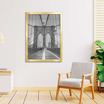 LaVie Home 20x27 Picture Frame with Plexiglass - Gold