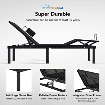Adjustable Bed Frame with Wireless Control and Zero Gravity