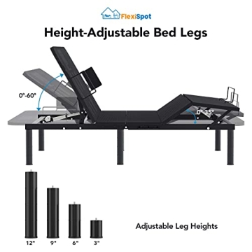 Adjustable Bed Frame with Wireless Control and Zero Gravity