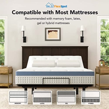 Adjustable Bed Frame with Wireless Control and Zero Gravity