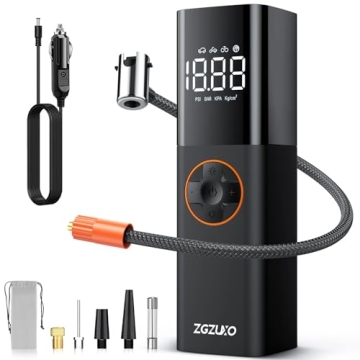 ZGZUXO Tire Inflator: Your Compact Powerhouse for Fast and Reliable Tire Inflation
