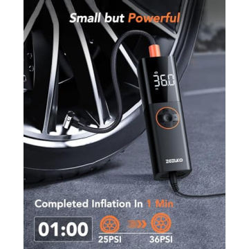 ZGZUXO Tire Inflator: Portable Air Compressor for Fast Inflation