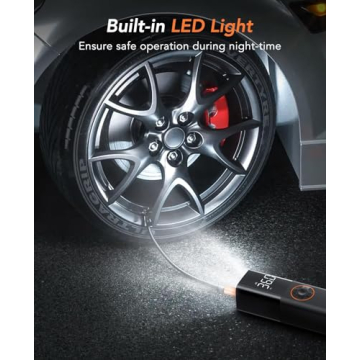 ZGZUXO Tire Inflator: Portable Air Compressor for Fast Inflation