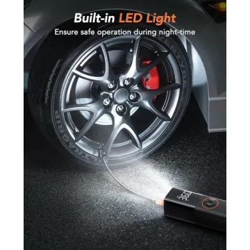 ZGZUXO Tire Inflator: Portable Air Compressor for Fast Inflation