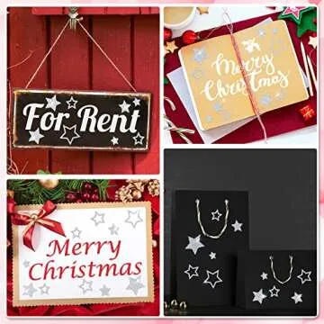 Epakh Rhinestone Star Stickers - 84 Pieces for Crafts and Decor