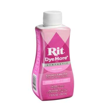 Transform Your Fabric with Rit DyeMore Liquid Dye - Super Pink 7-Ounce