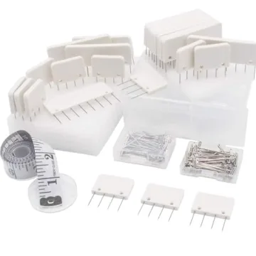 LAMXD Knit Blocking Pins Kit - 25 Pcs Blocking Tools for Knitting and Crochet
