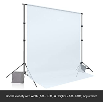 LimoStudio 10 ft Adjustable Background Stand Support Kit