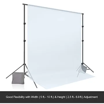 LimoStudio 10 ft Adjustable Background Stand Support Kit
