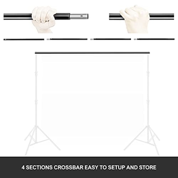 LimoStudio 10 ft Adjustable Background Stand Support Kit