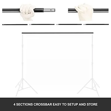 LimoStudio 10 ft Adjustable Background Stand Support Kit