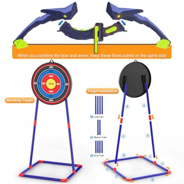 Kids Light Up Bow and Arrow Set with 14 Arrows