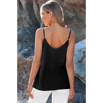 BLENCOT Lightweight Button Down Tank Top for Women