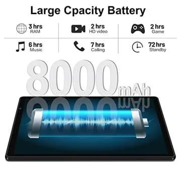 2024 Tablet 10 inch Android 13 Tablets with Octa-Core, 14GB RAM 128GB ROM, 8000mAh Battery, Drop-Proof Case, TF 512GB, HD IPS Touchscreen, 5G/2.4G WiFi, Bluetooth 5.0, GPS, Split Screen Support -Green