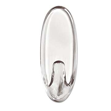 Command Medium Clear Wall Hooks Set with Adhesive Strips, Damage-Free Home Organization
