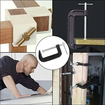 2 Inch Heavy Duty C Clamp Set for Woodworking and Welding