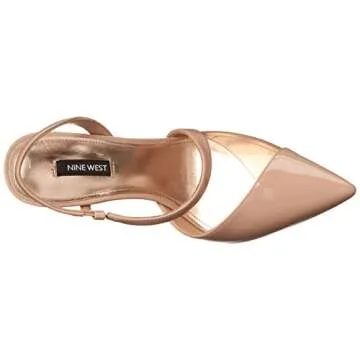 Nine West Women's FLORIA3 Pump, Barely Nude, 8