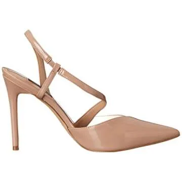Nine West Women's FLORIA3 Pump, Barely Nude, 8